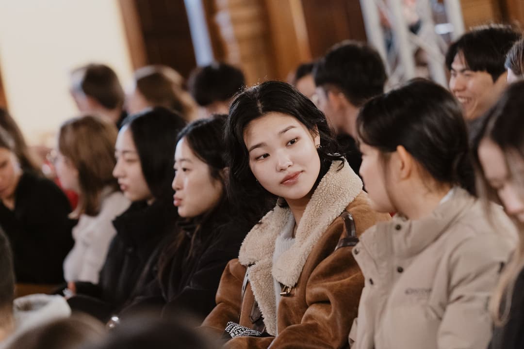 Students during the Welcome event