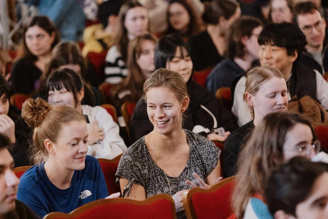 Students during the Welcome event