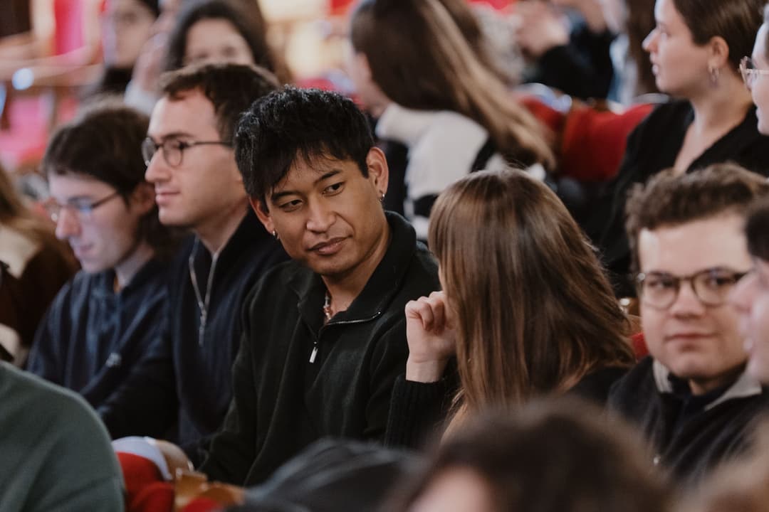 Students during the Welcome event