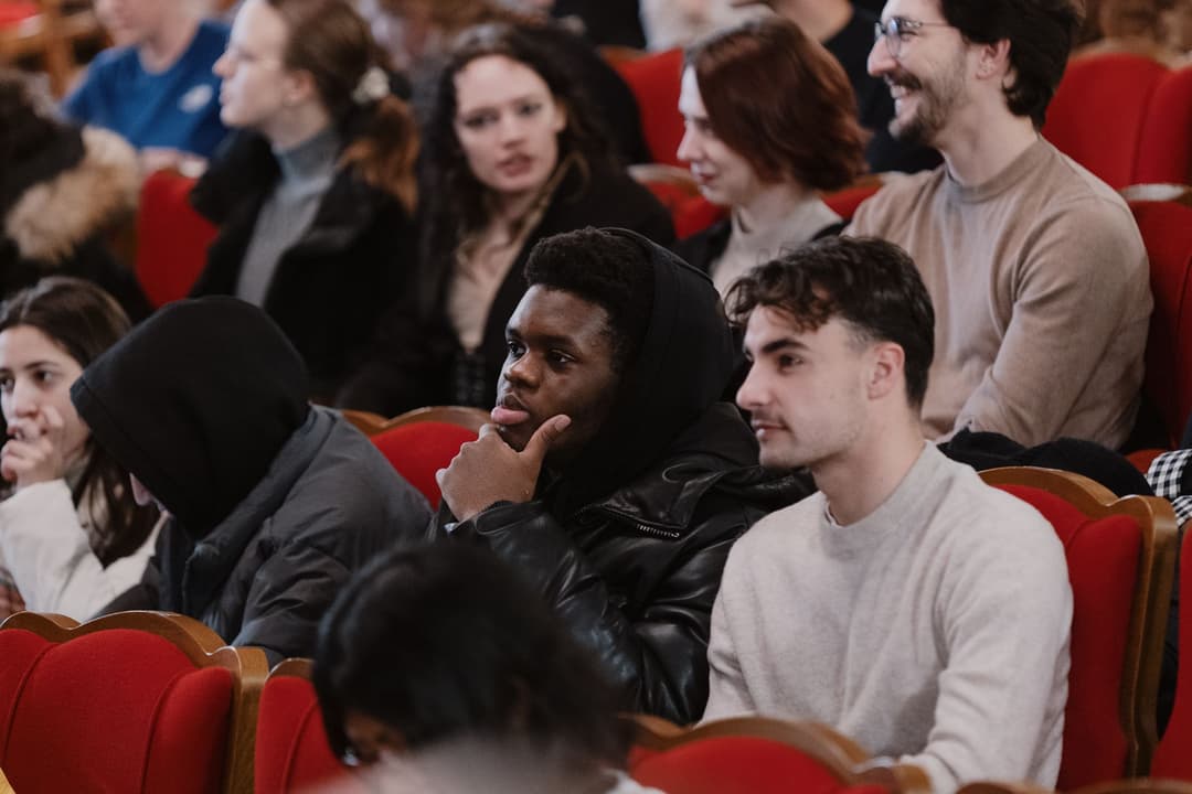Students during the Welcome event