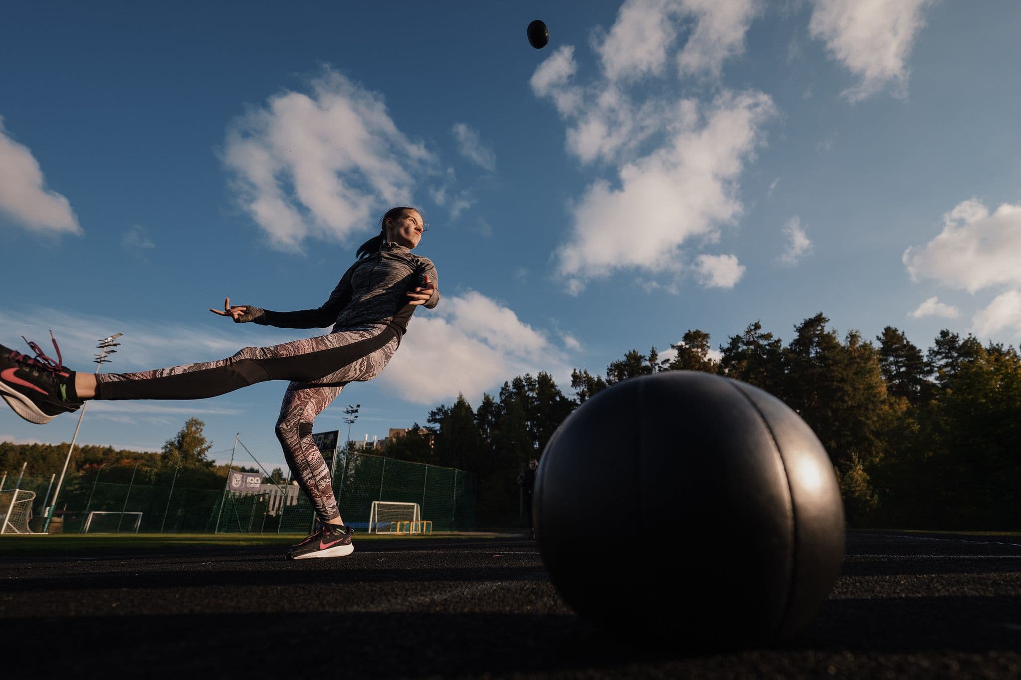 VU studentė sportuoja